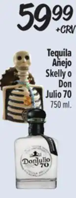 El Super Tequila Añejo Skelly o Don Julio 70 offer