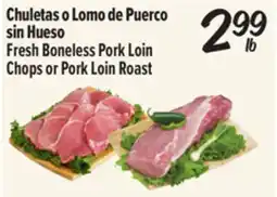 El Super Fresh Boneless Pork Loin Chops or Pork Loin Roast offer