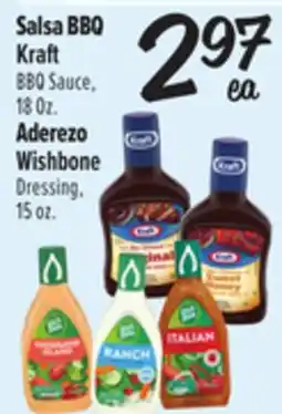 El Super Kraft BBQ Sauce,18 Oz. Wishbone Dressing, 15 oz offer