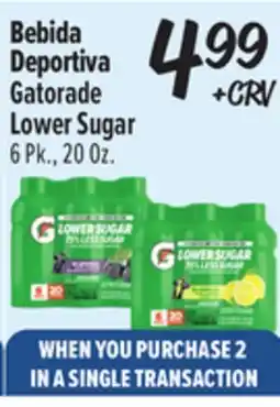 El Super Gatorade Lower Sugar offer