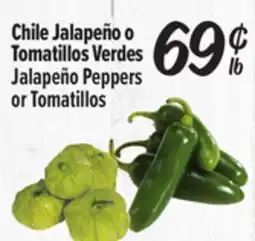 El Super Jalapeño Peppers or Tomatillos offer