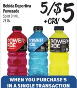 El Super Fresh Powerade Sport Drink offer