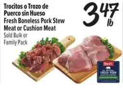 El Super Fresh Fresh Boneless Pork Stew Meat or Cushion Meat offer