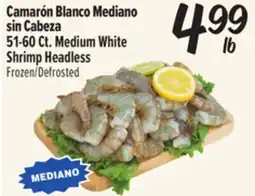 El Super Fresh 51-60 Ct. Medium White Shrimp Headless offer