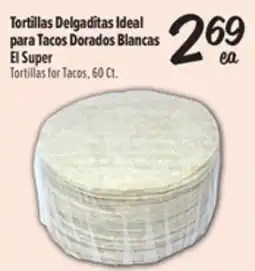 El Super Fresh El Super Tortillas for Tacos, 60 ct offer