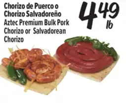 El Super Fresh Aztec Premium Bulk Pork Chorizo or Salvadorean Chorizo offer