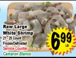 Superior Grocers Raw Large White Shrimp offer