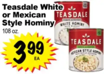 Superior Grocers Teasdale White or Mexican Style Hominy offer