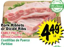 Superior Grocers Pork Riblets or Diced Ribs offer