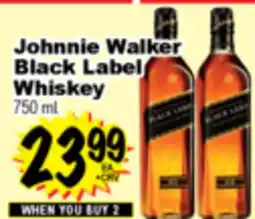 Superior Grocers Johnnie Walker Black Label Whiskey offer
