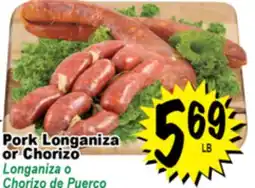 Superior Grocers Pork Longaniza or Chorizo offer
