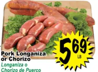 Superior Grocers Pork Longaniza or Chorizo offer