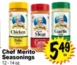 Superior Grocers Chef Merito Seasonings offer