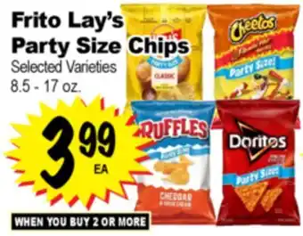 Superior Grocers Frito Lay's Party Size Chips offer