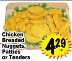 Superior Grocers Chicken Breaded Nuggets, Patties or Tenders offer