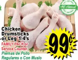 Superior Grocers Chicken Drumsticks or Leg 1/4's offer