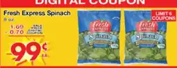 Superior Grocers Fresh Express Spinach offer