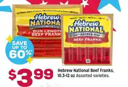 Grocery Outlet Hebrew National Beef Franks offer