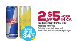 Grocery Outlet Red Bull Energy Drinks 12 oz offer