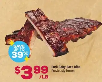 Grocery Outlet Pork Baby Back Ribs offer