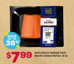 Grocery Outlet Santa Monica Seafood Fresh Atlantic Salmon Portion, 10 oz offer