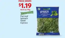 Aldi Flat Leaf Spinach Salad Espinaca offer