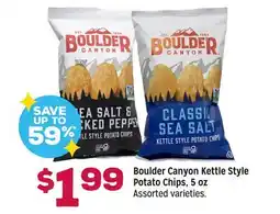 Grocery Outlet Boulder Canyon Kettle Style Potato Chips, 5 oz offer