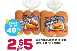 Grocery Outlet Ball Park Burger or Hot Dog Buns offer