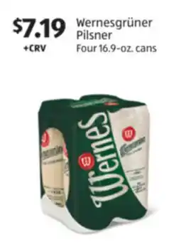 Aldi Wernesgrüner Pilsner offer
