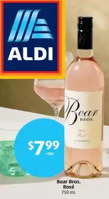 Aldi Bear Bros. Rosé offer