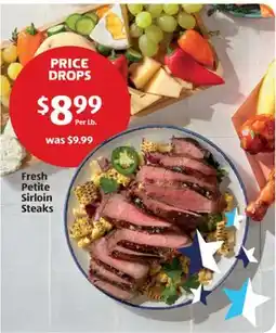 Aldi Fresh Petite Sirloin Steaks offer
