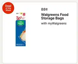 Walgreens Walgreens Food Storage Bags offer