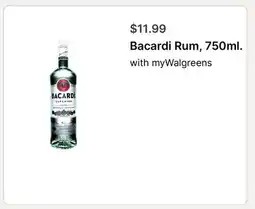 Walgreens Bacardi Rum offer