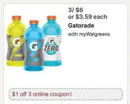 Walgreens Gatorade offer
