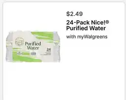 Walgreens 24-Pack Nice! Purified Water offer