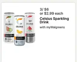 Walgreens Celsius Sparkling Drink offer