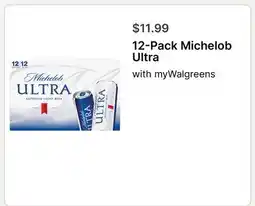 Walgreens 12-Pack Michelob Ultra offer