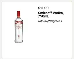 Walgreens Smirnoff Vodka offer