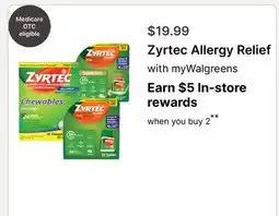 Walgreens Zyrtec Allergy Relief offer