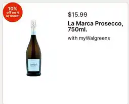 Walgreens La Marca Prosecco 750ml offer