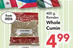Eurofresh Market 400 g. Ramdev Whole Cumin offer