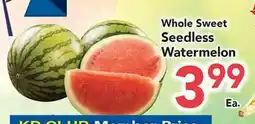 Eurofresh Market Whole Sweet Seedless Watermelon offer