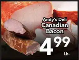 Eurofresh Market Andy's Deli Canadian Bacon offer