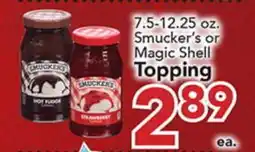 Eurofresh Market Smucker's or Magic Shell Topping offer