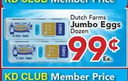 Eurofresh Market Dutch Farms Jumbo Eggs offer