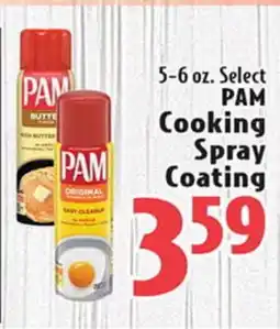 Eurofresh Market 5-6 oz. Select PAM Cooking Spray Coating offer