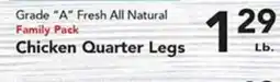 Eurofresh Market Grade A Fresh All Natural Family Pack Chicken Quarter Legs offer