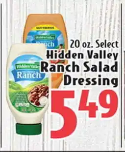 Eurofresh Market 20 oz. Select Hidden Valley Ranch Salad Dressing offer