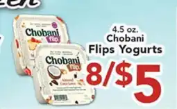 Eurofresh Market 4.5 oz. Chobani Flips Yogurts offer