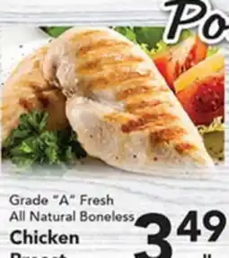 Eurofresh Market Grade A Fresh All Natural Boneless Chicken offer